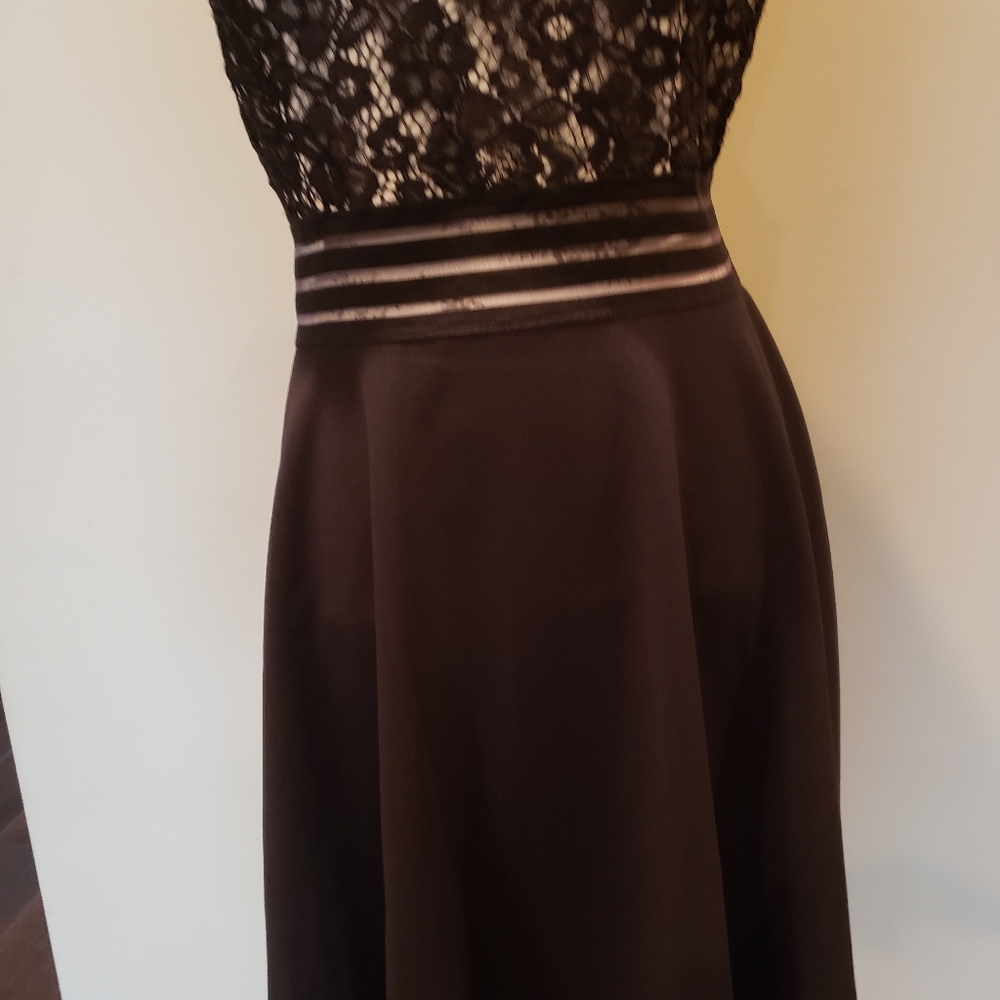 NWT Black Formal Dress Jrs large/ Ladies Medium - Picture 6 of 8